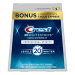 Crest 3D No Slip Whitestrips Professional Effects Teeth Whitening Kit 20 ea