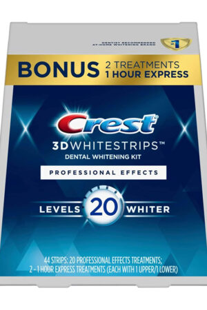 Crest 3D No Slip Whitestrips Professional Effects Teeth Whitening Kit 20 ea